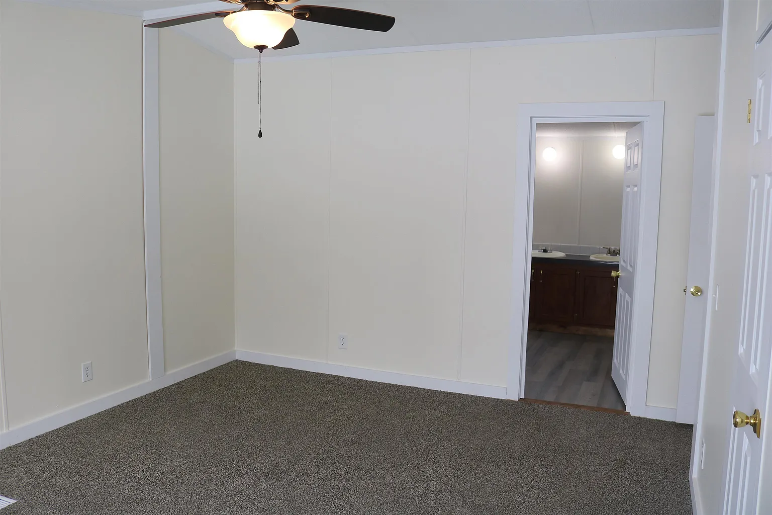 Carpeted bedroom
